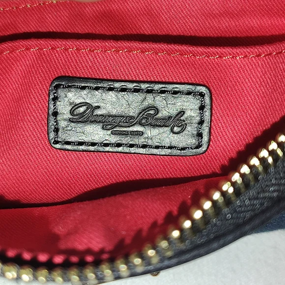 Dooney & Bourke Fabric Green And Blue Plaid Wristlet EUC - Picture 10 of 11